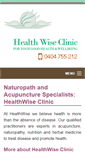 Mobile Screenshot of healthwiseclinic.com.au